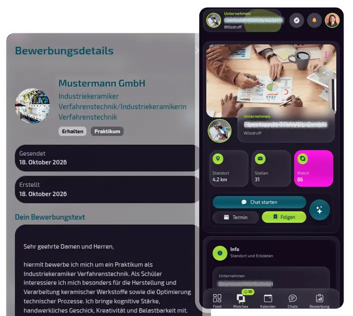 NexxUp-App mit beruflichen Angeboten und Bewerbungsmöglichkeiten